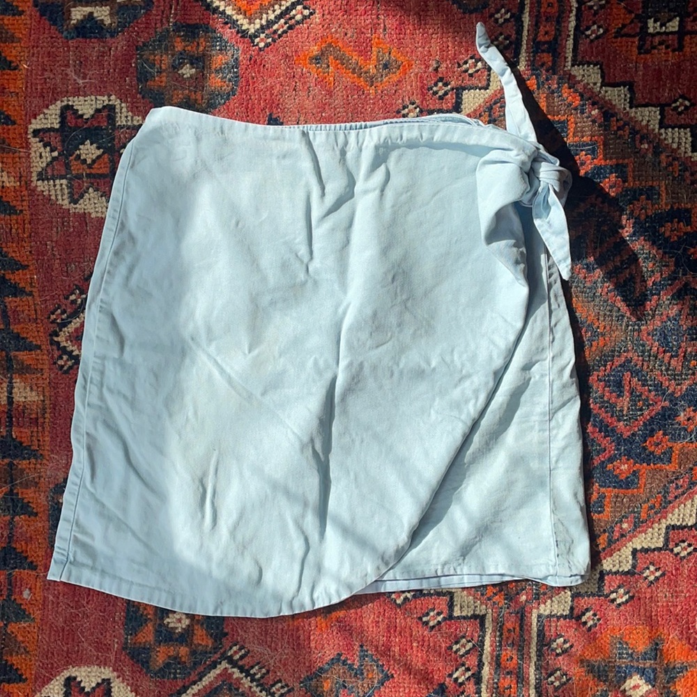 Urban Outfitters wrap denim skirt
